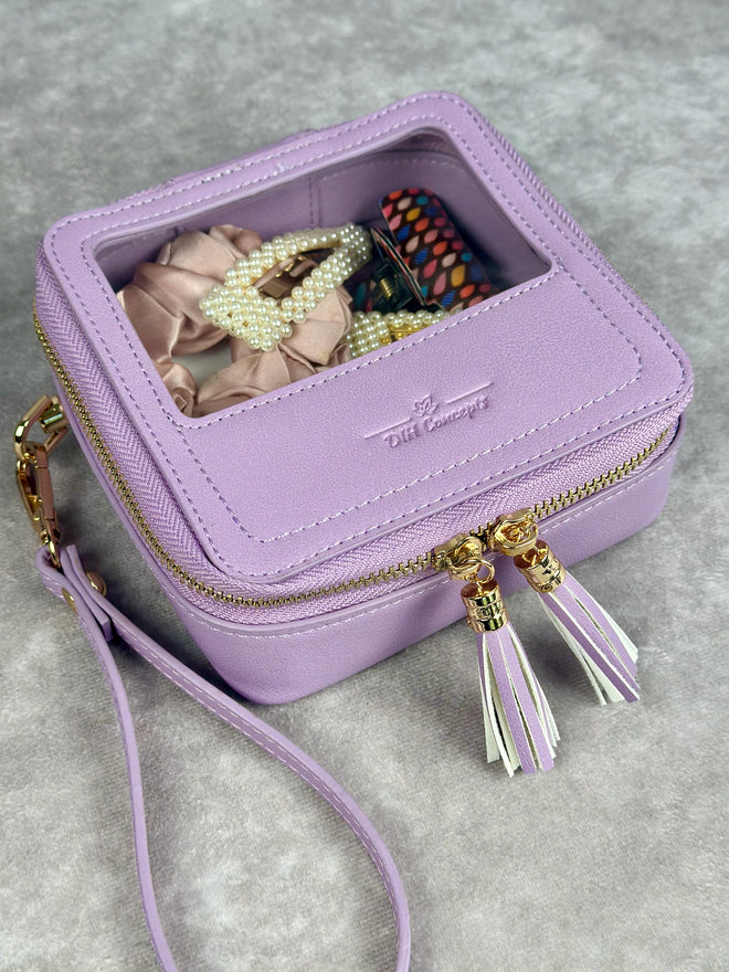 Lavender Wristlet Mini Case/Pouch