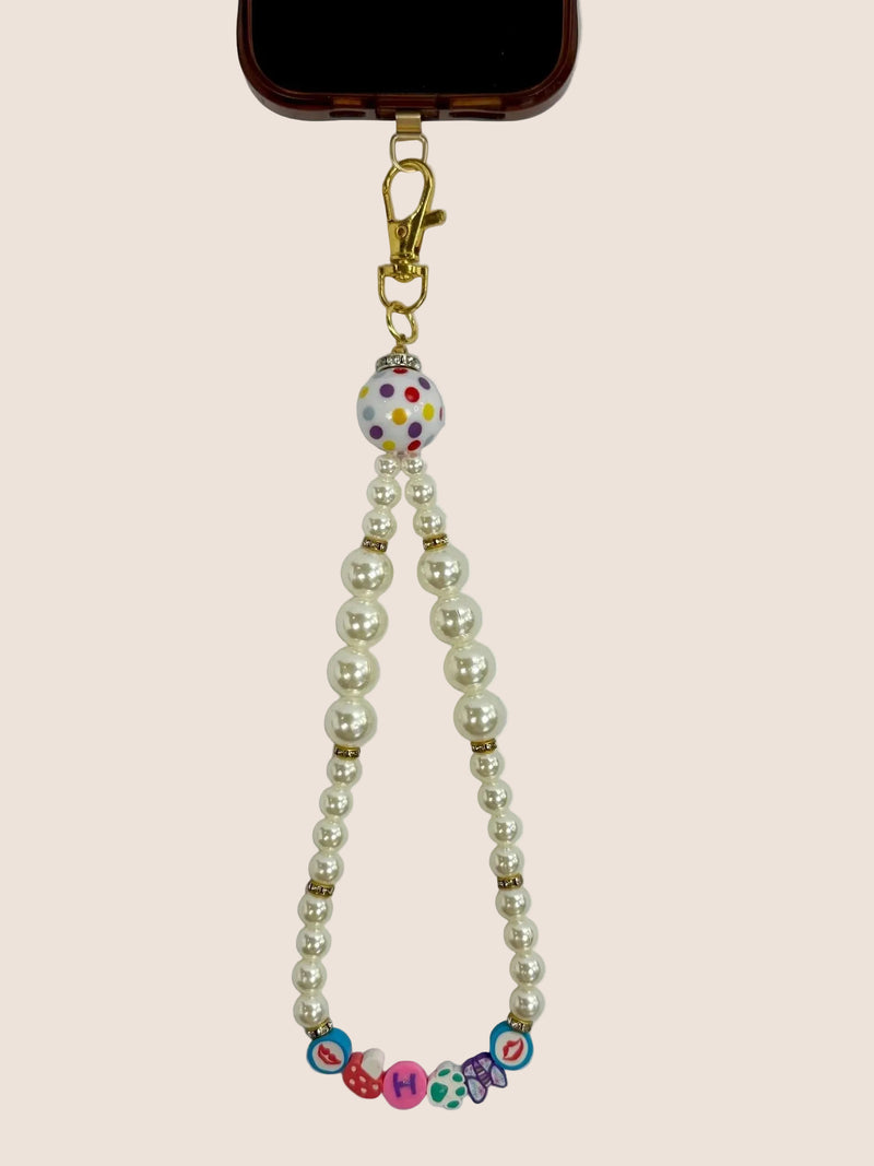 Bubble Gum Beaded Wristlet Strap for Wallets/ Phone Cases