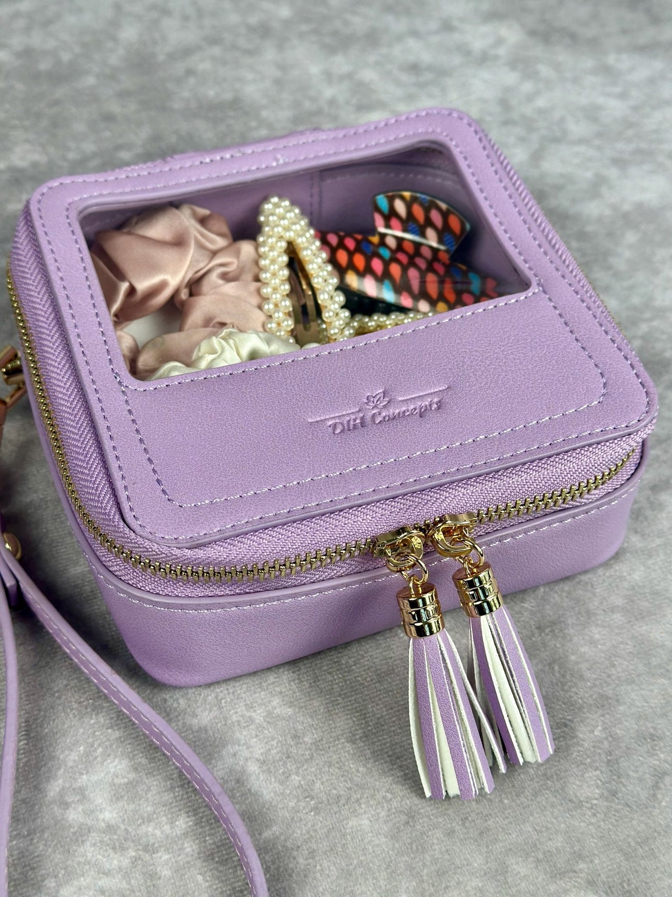 Lilac Wristlet Mini Case/Pouch