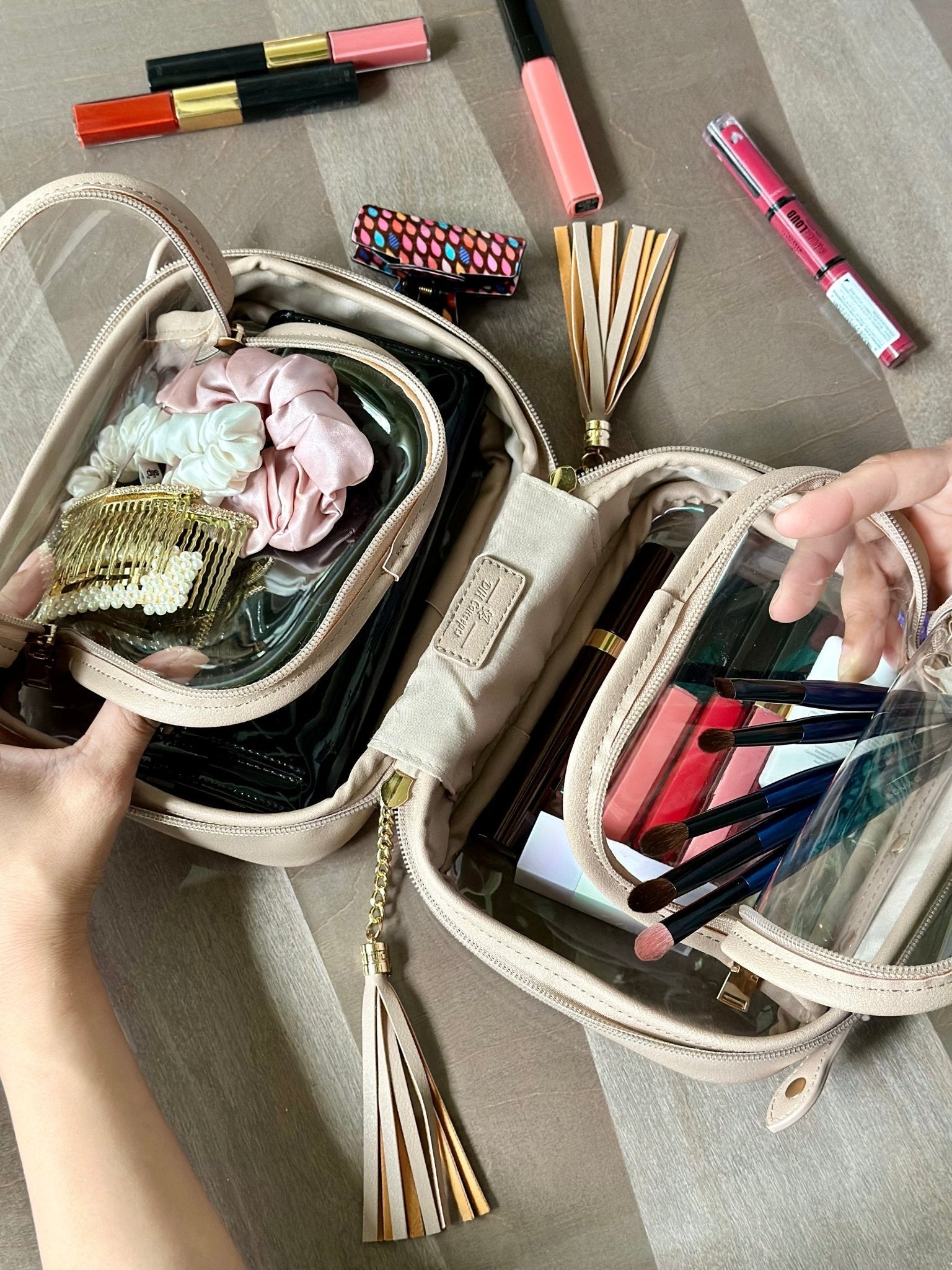 Clear Convertible Makeup/Toiletry Bag