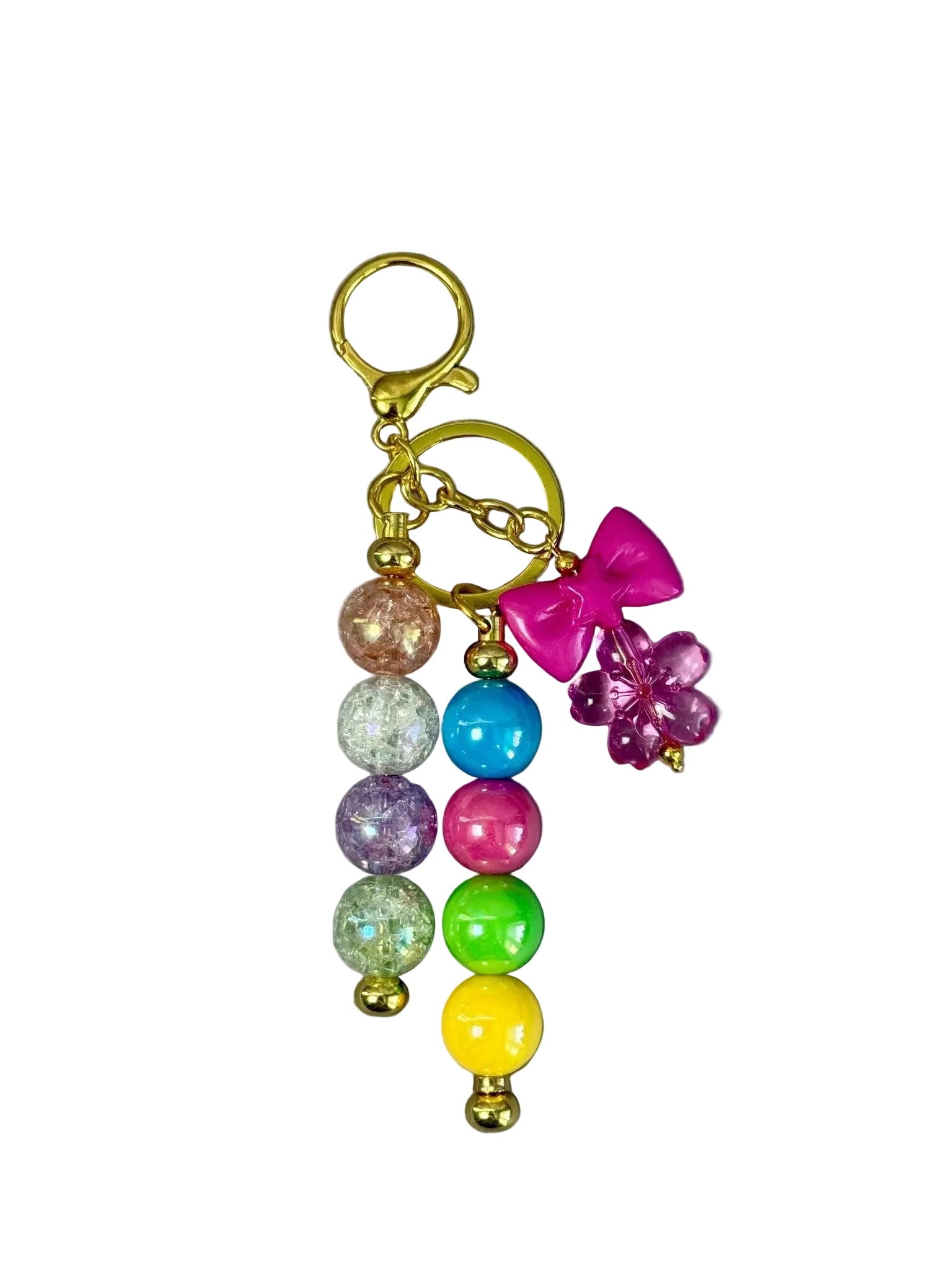 Key Chain Rainbow Charms For Jewelry Making Handmade Keychains And