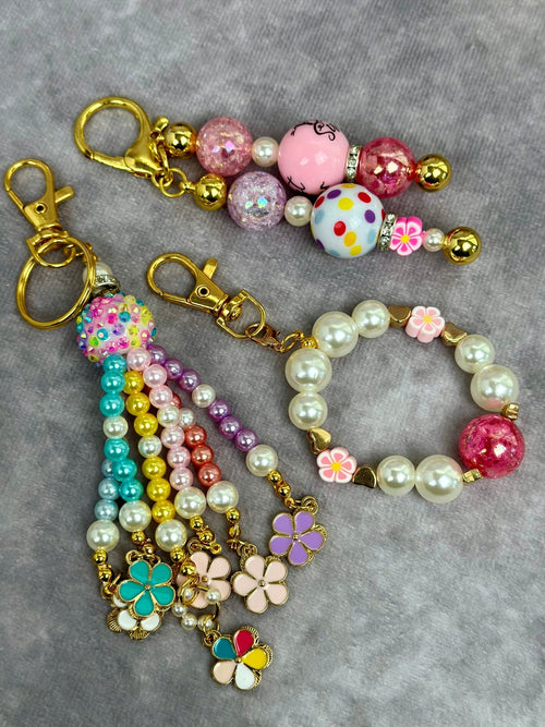 Beaded Bracelet Keychain | Bag Charm