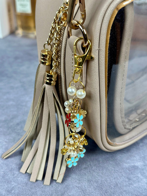 Gold Flower Keychain | Bag Charm