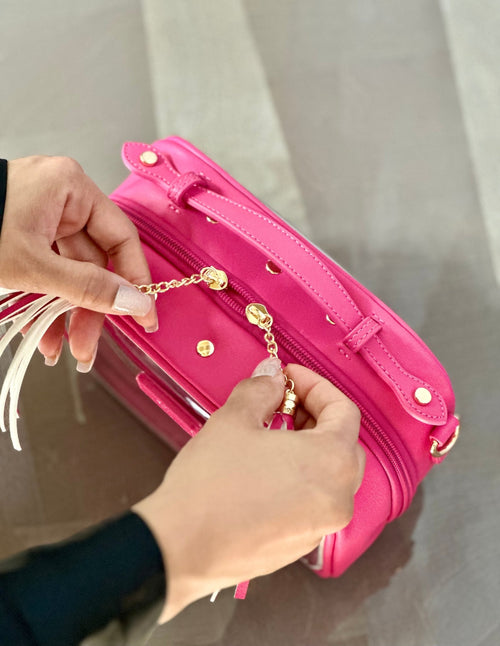 Pink the Pretty Convertible Makeup Bag - Travel Bag – DIH Concepts