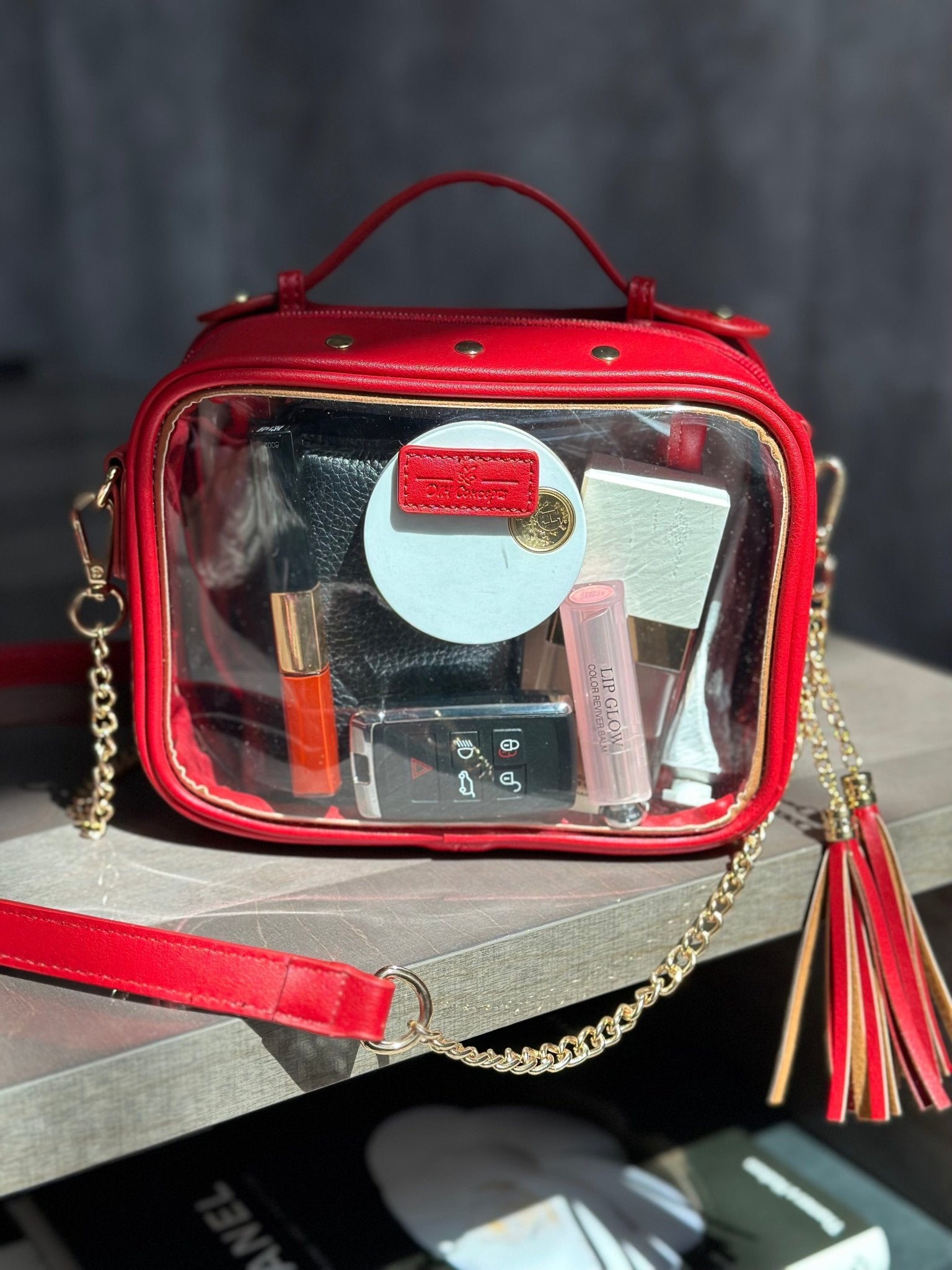 Red the Cherry Clear Convertible Makeup/Toiletry Bag – DIH Concepts